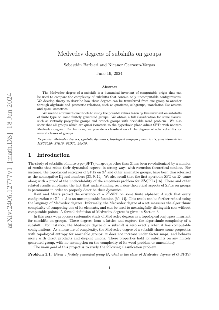 First page