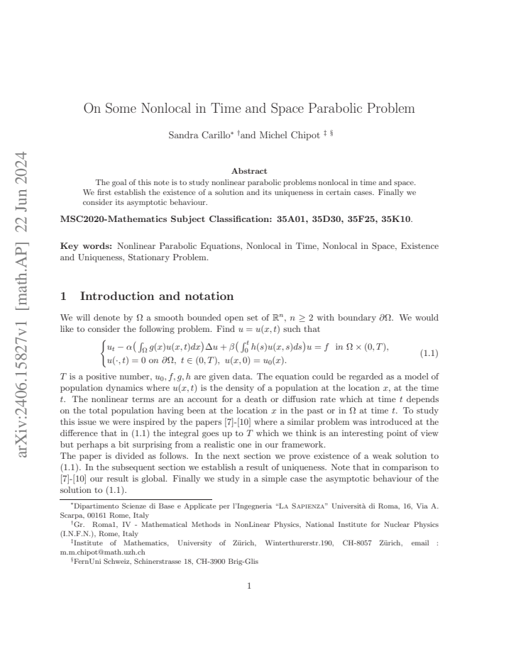 First page