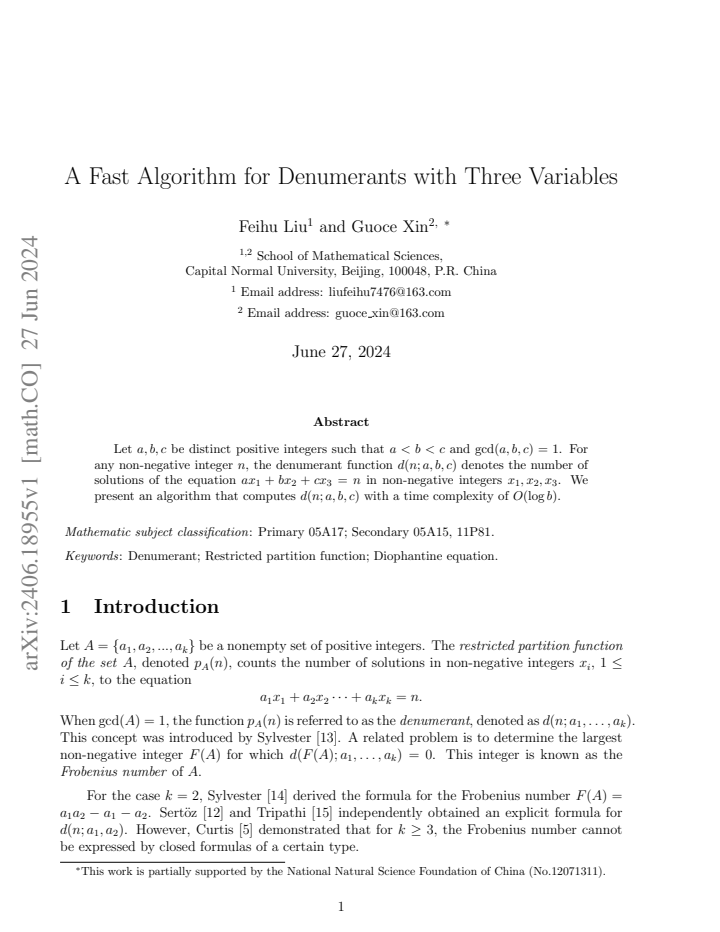 First page