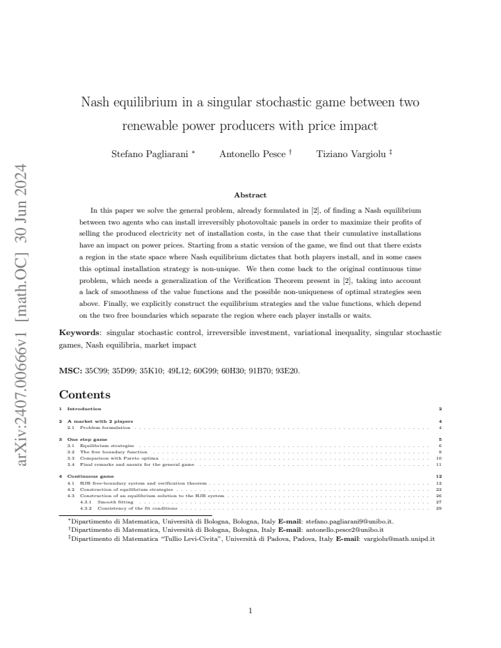 First page