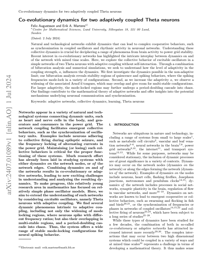 First page