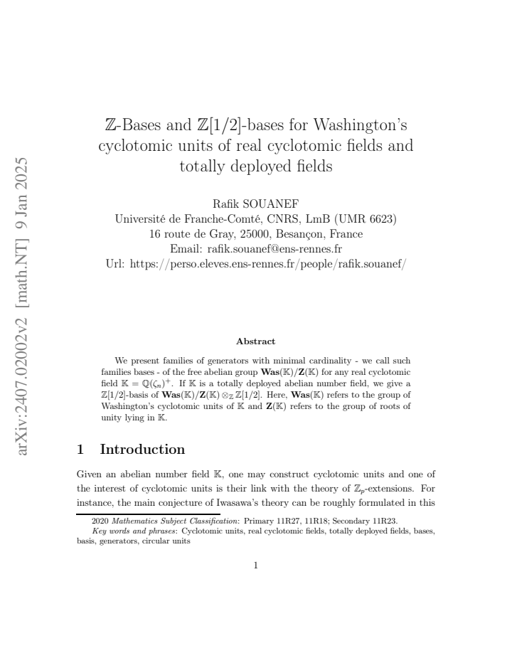 First page