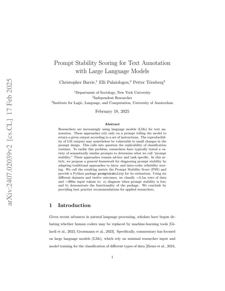 First page