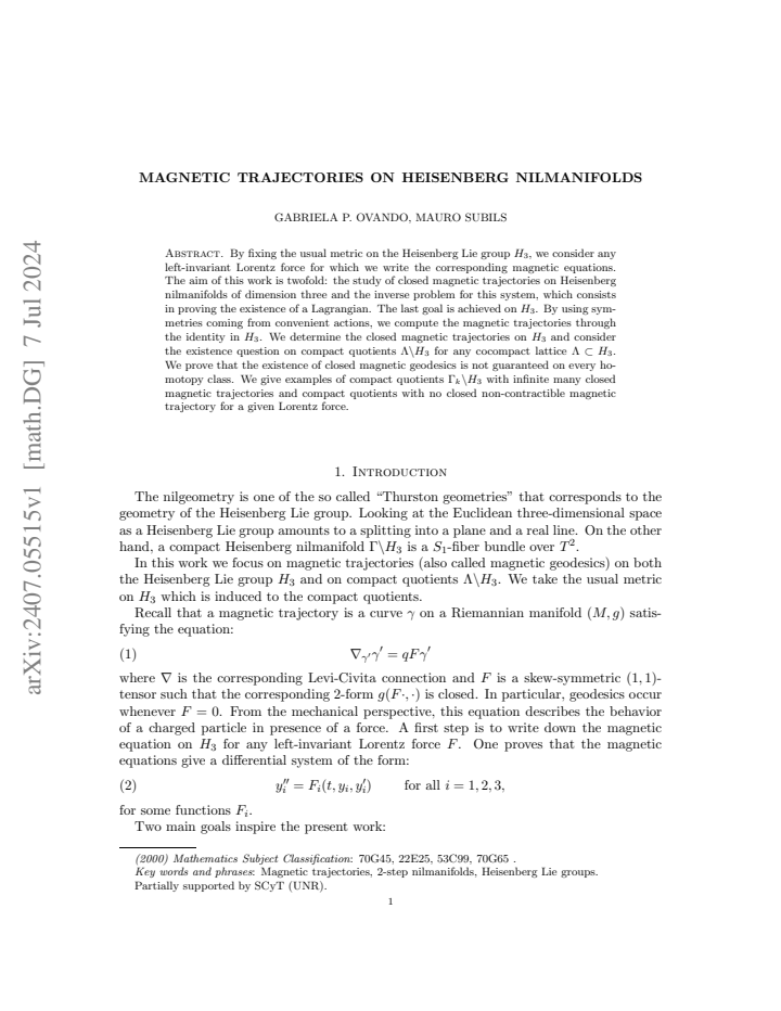 First page