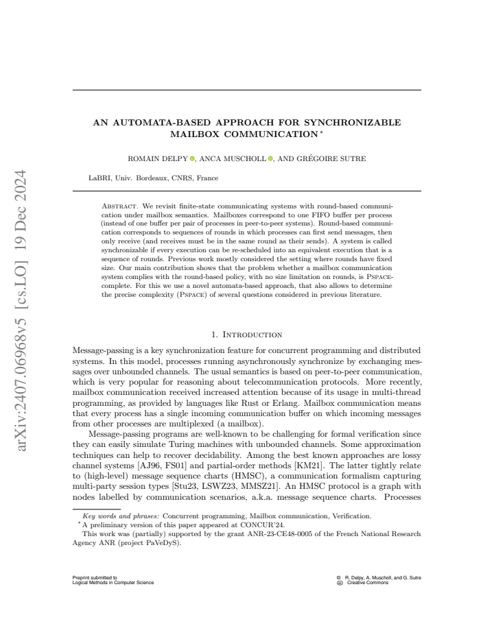 First page