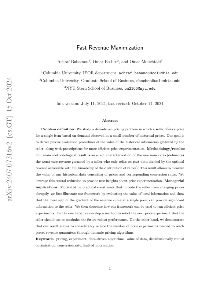 First page