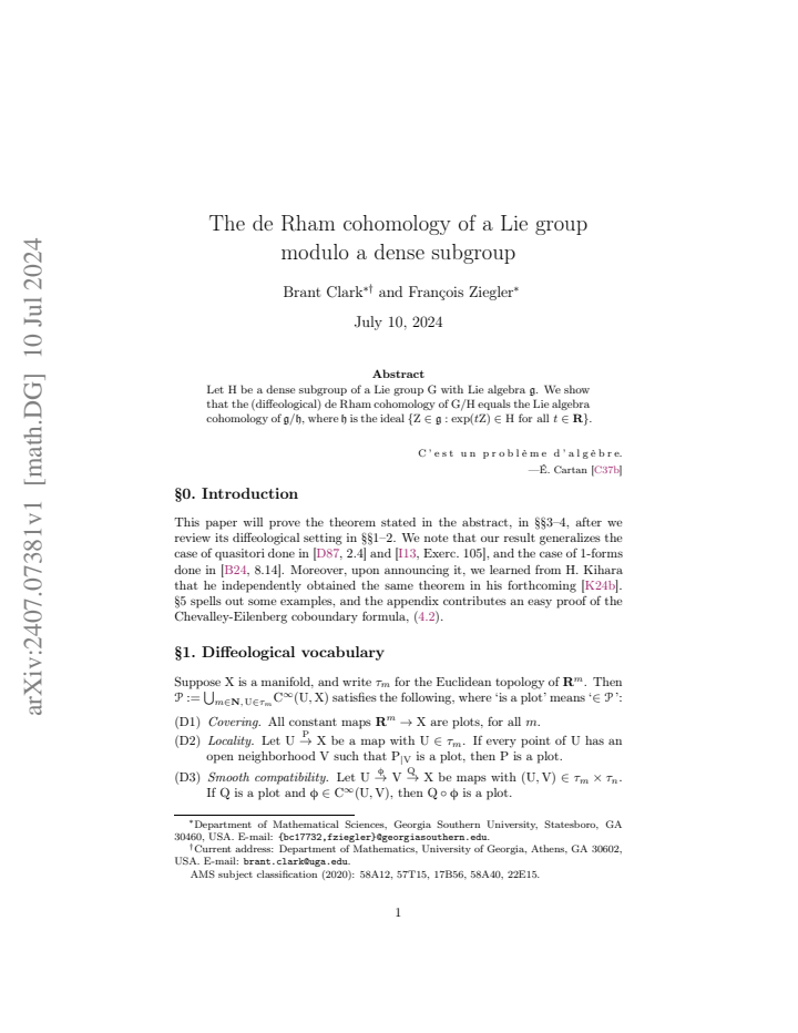 First page