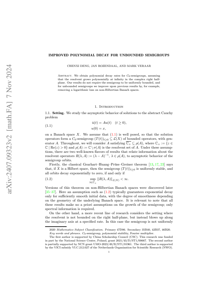 First page