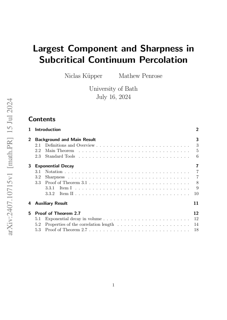 First page