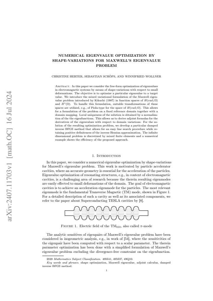 First page
