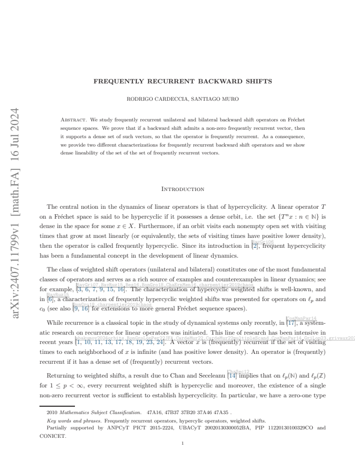 First page