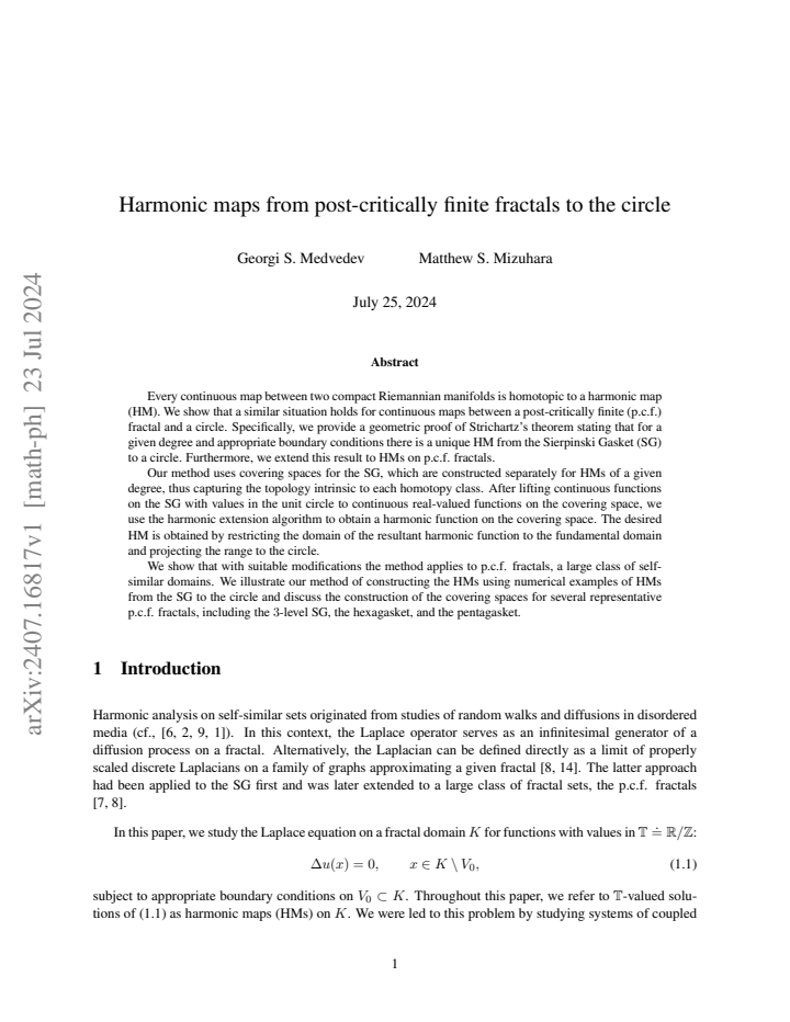 First page
