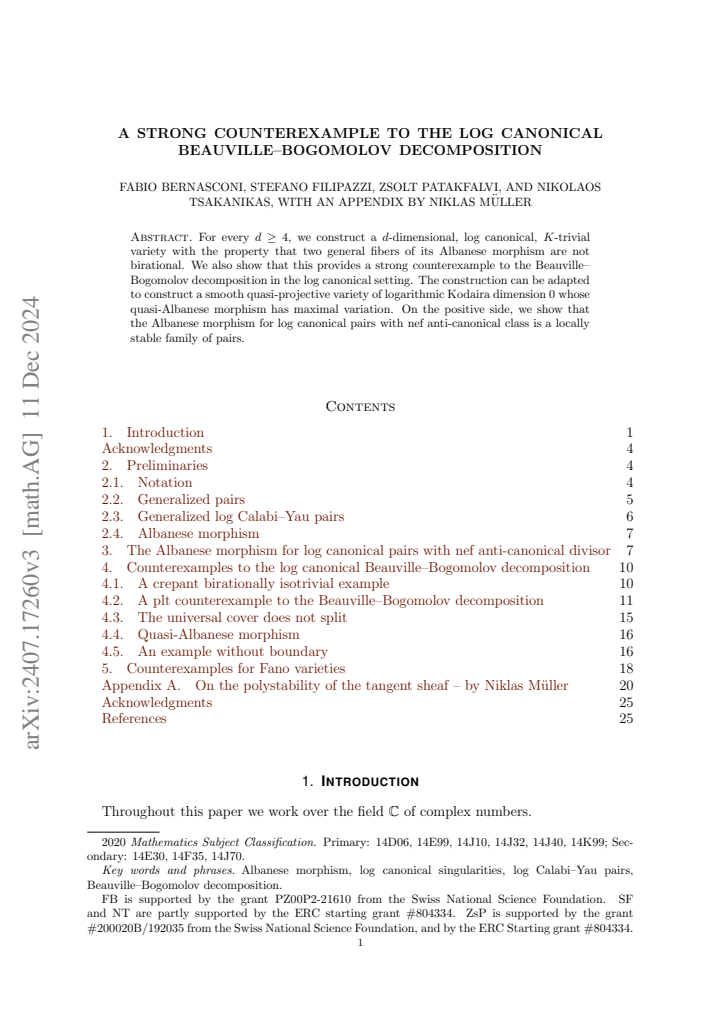 First page