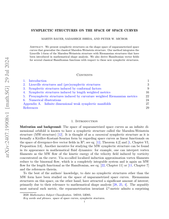 First page
