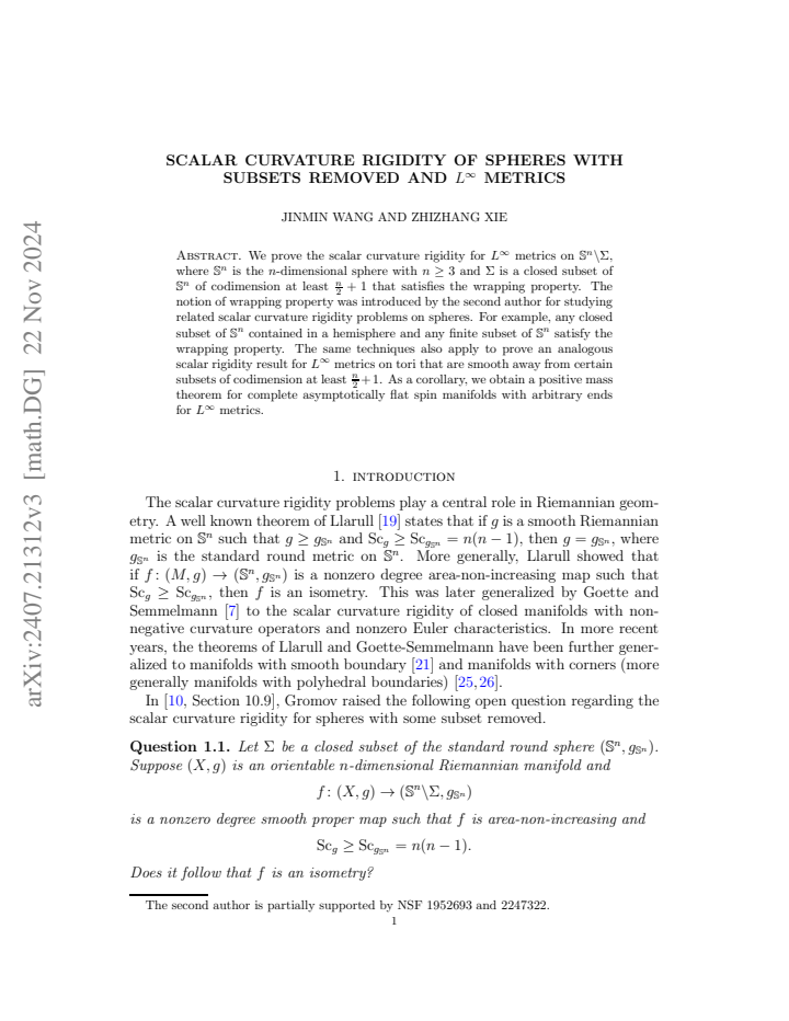 First page