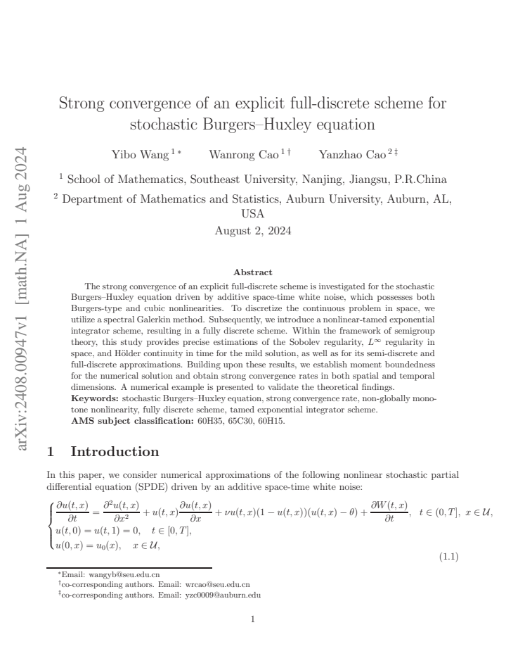 First page