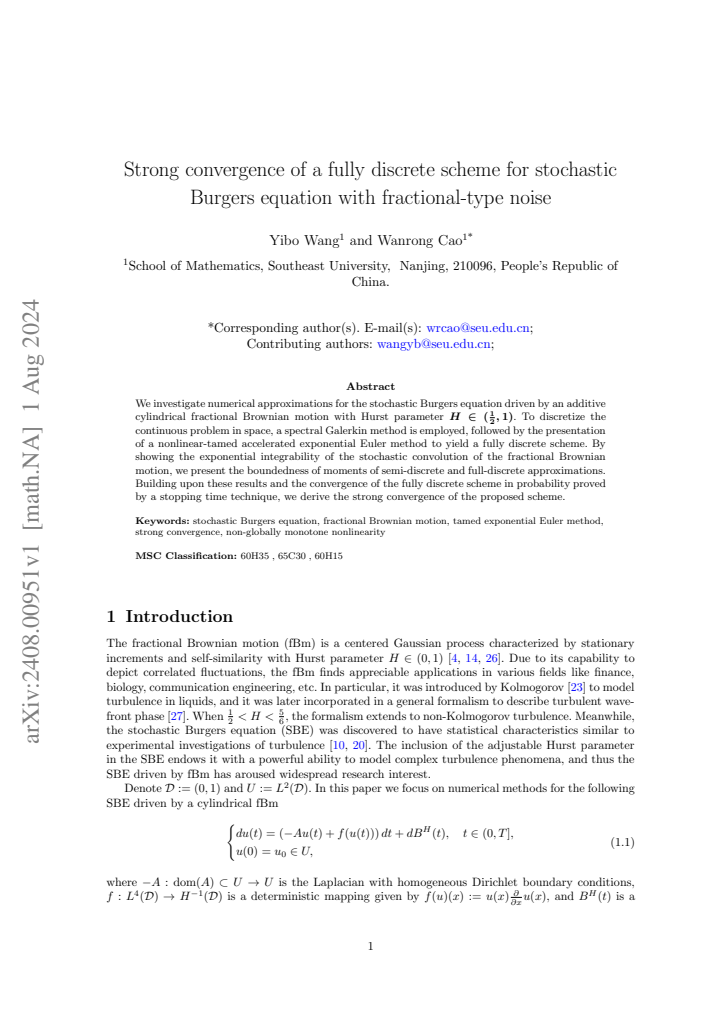 First page