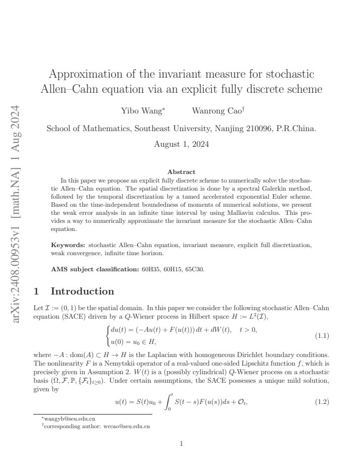 First page