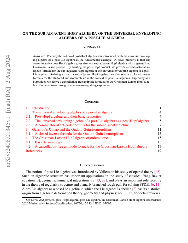 First page