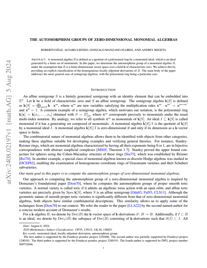 First page