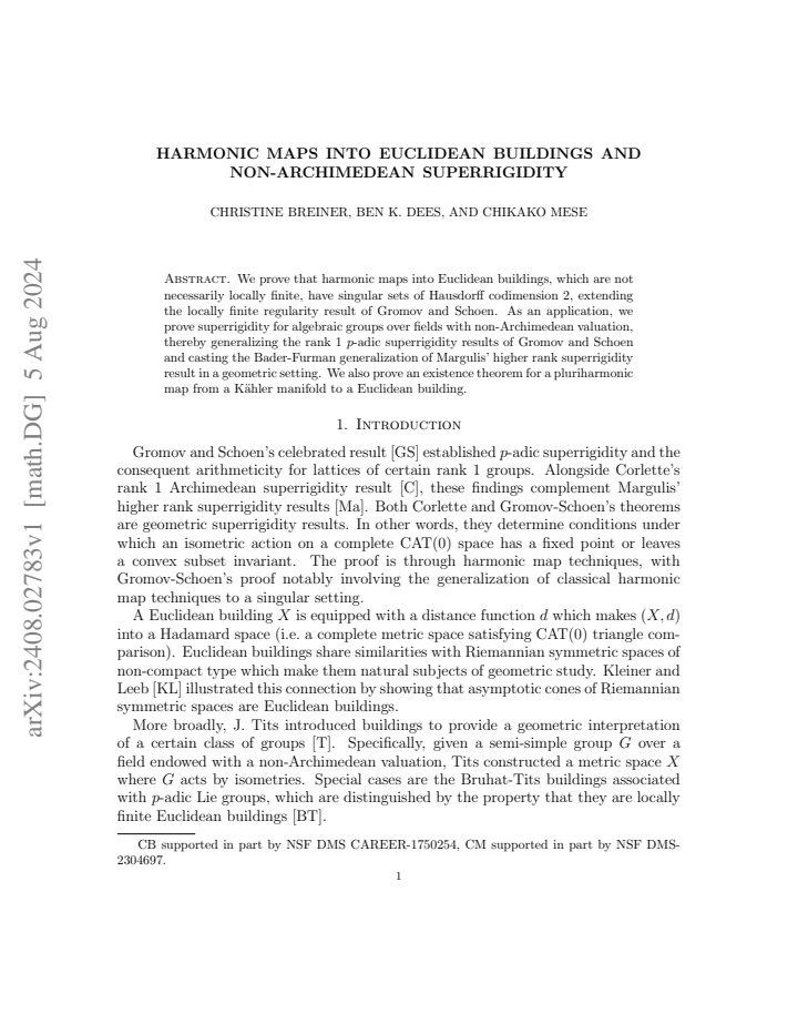 First page