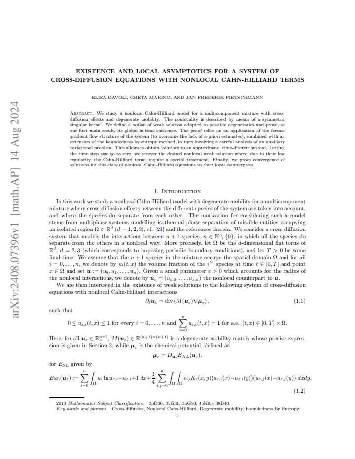First page