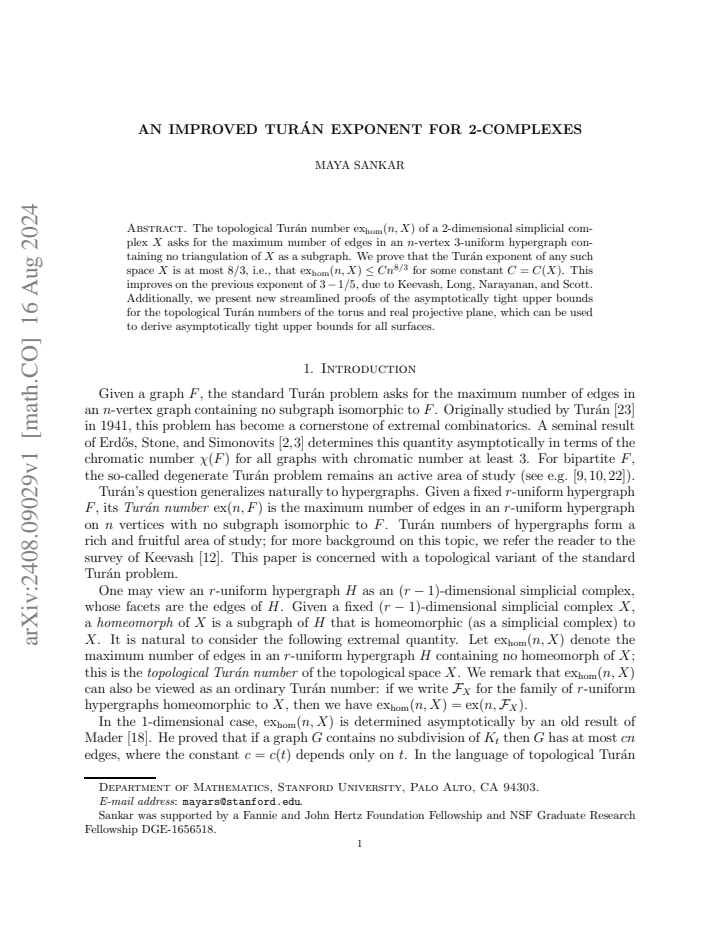 First page