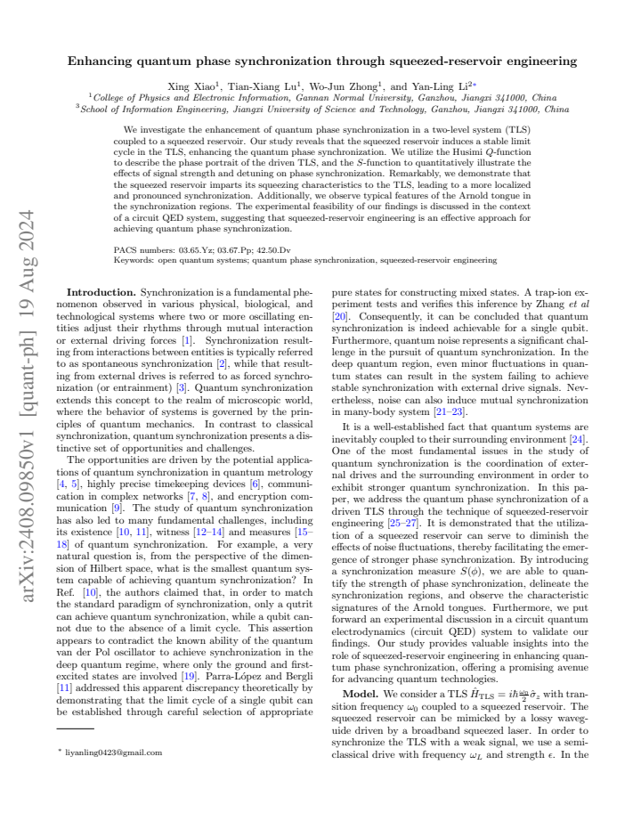 First page