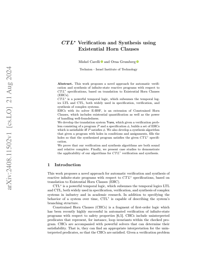 First page