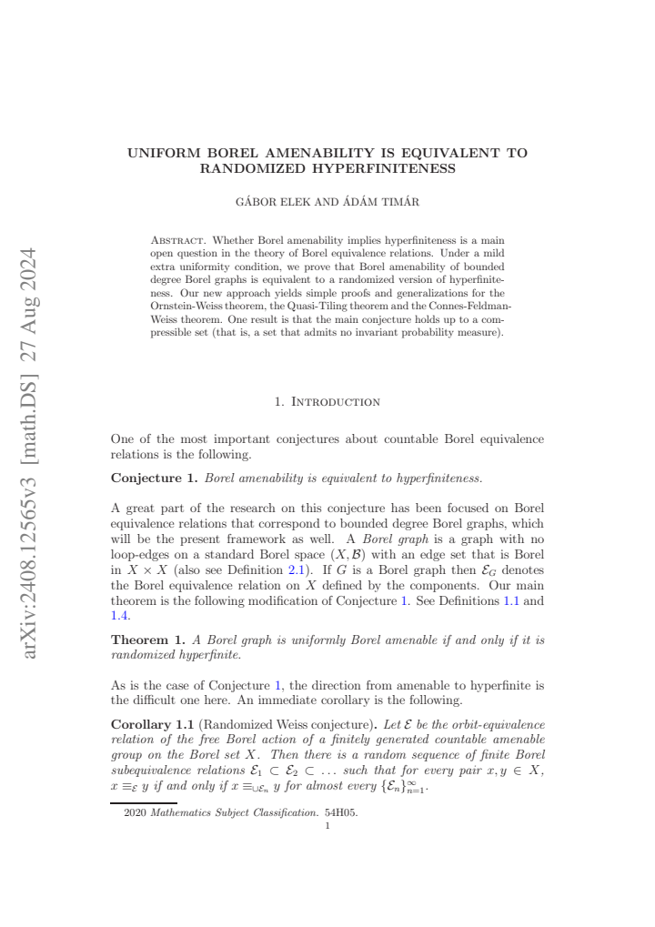First page
