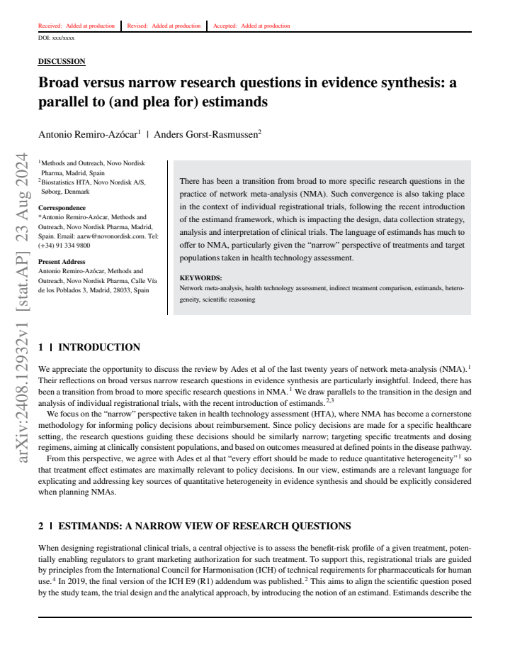 First page