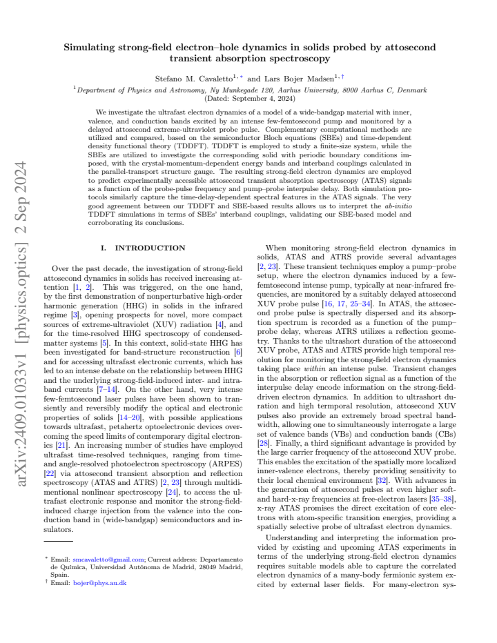 First page