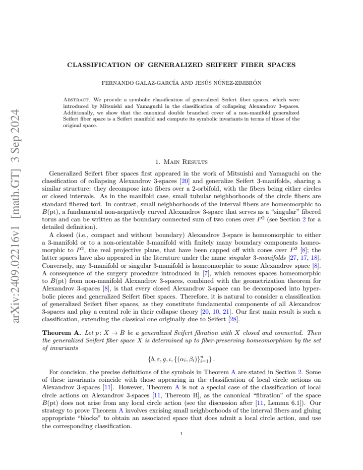 First page