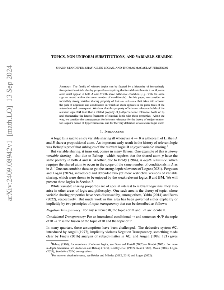 First page