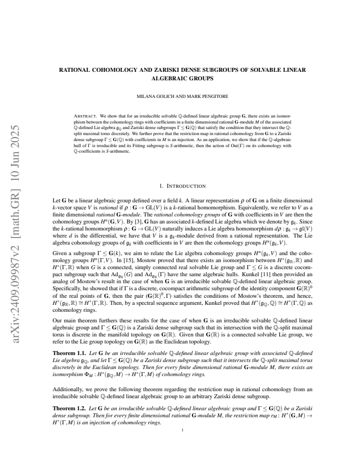 First page