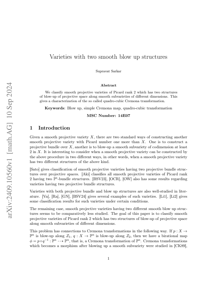 First page