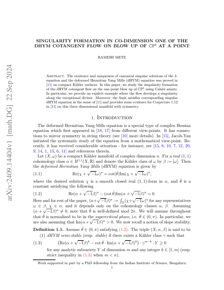 First page