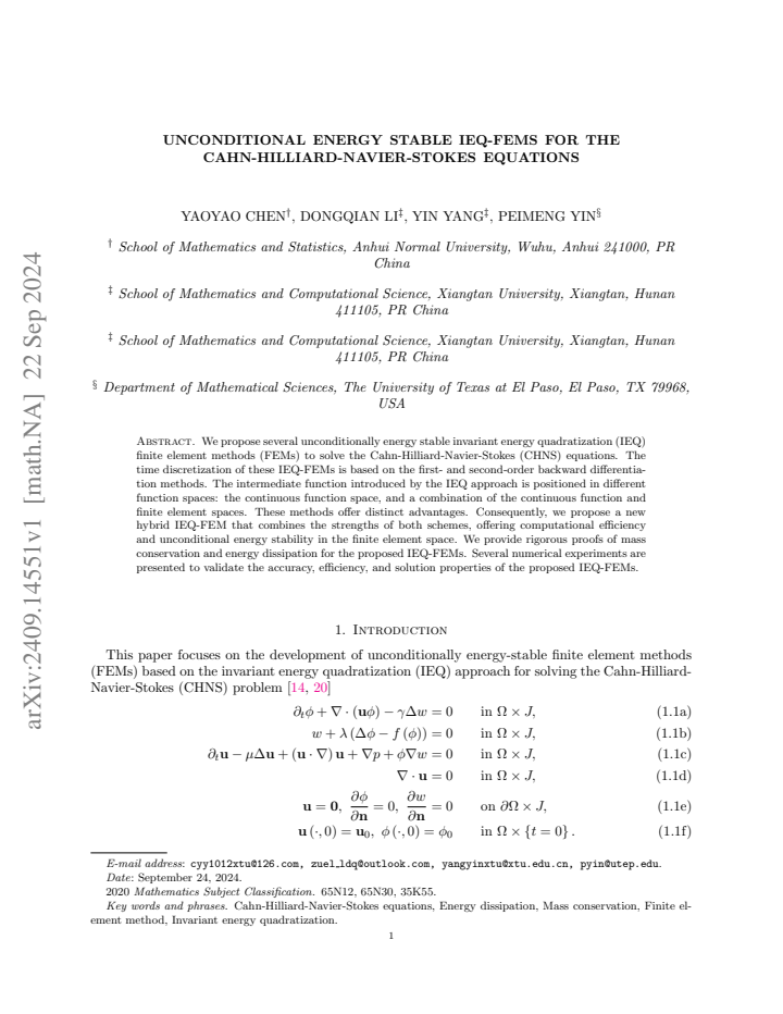 First page
