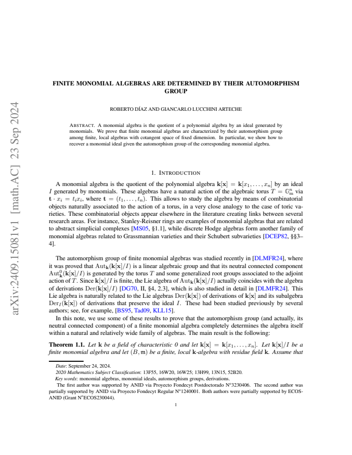 First page