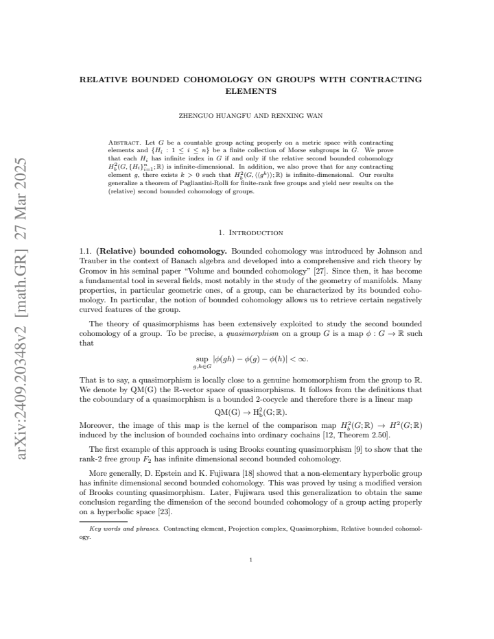 First page
