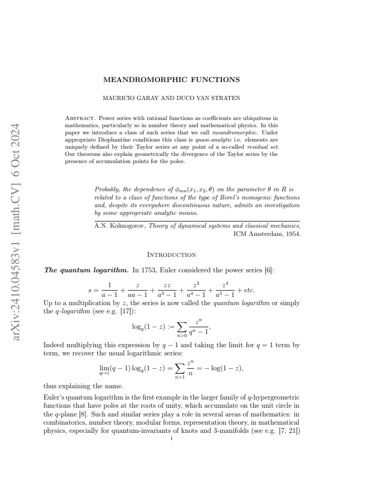 First page