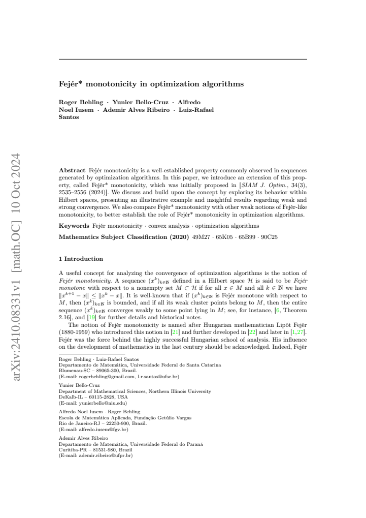 First page