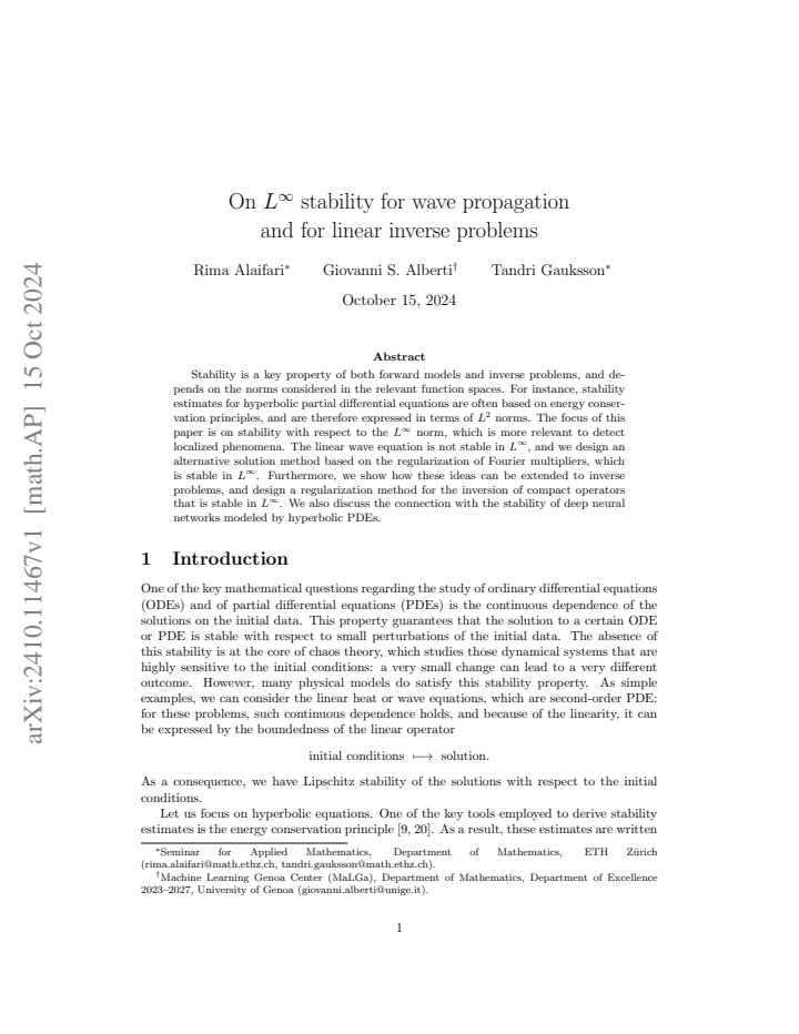 First page