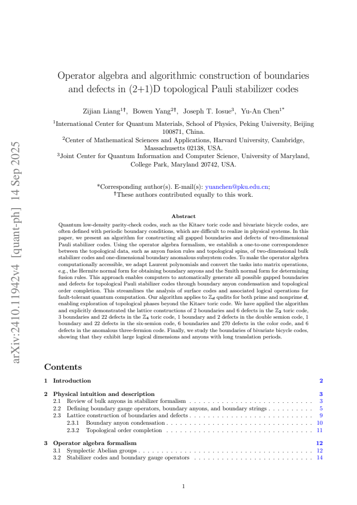 First page
