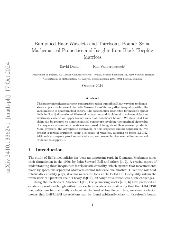 First page