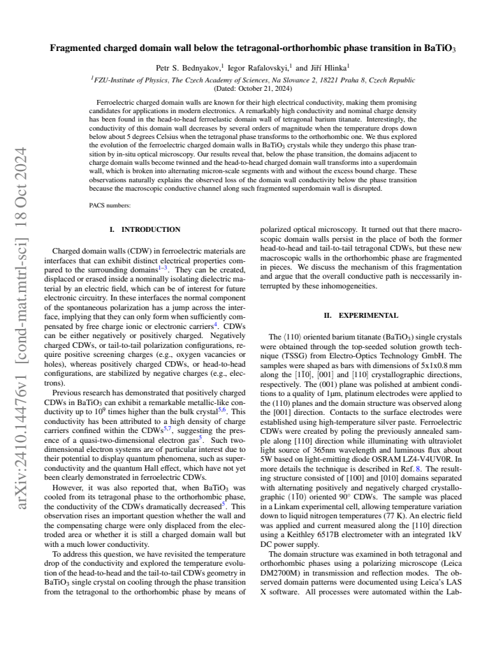 First page