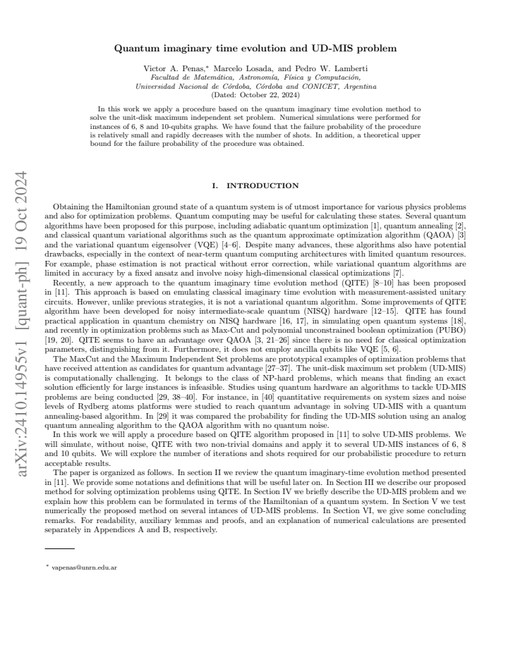 First page