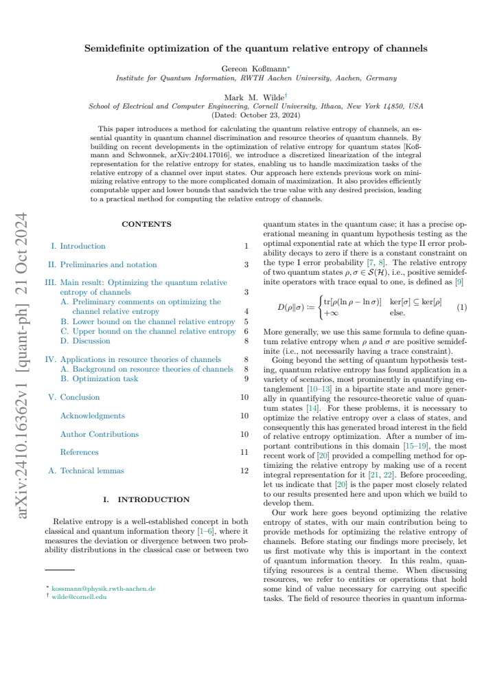 First page