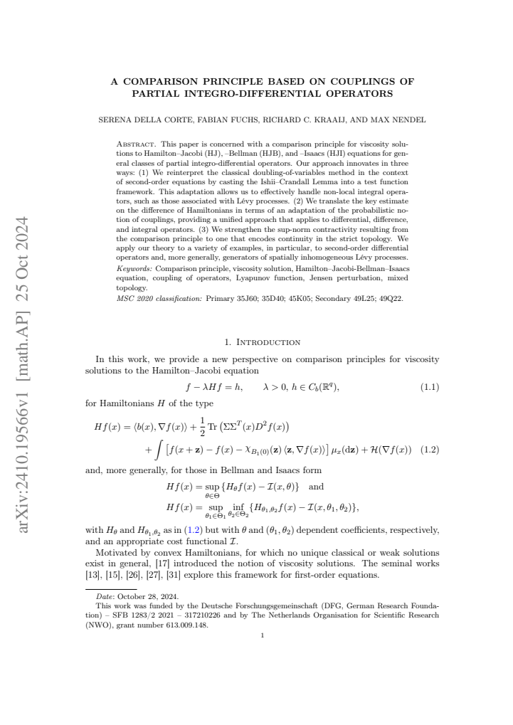 First page