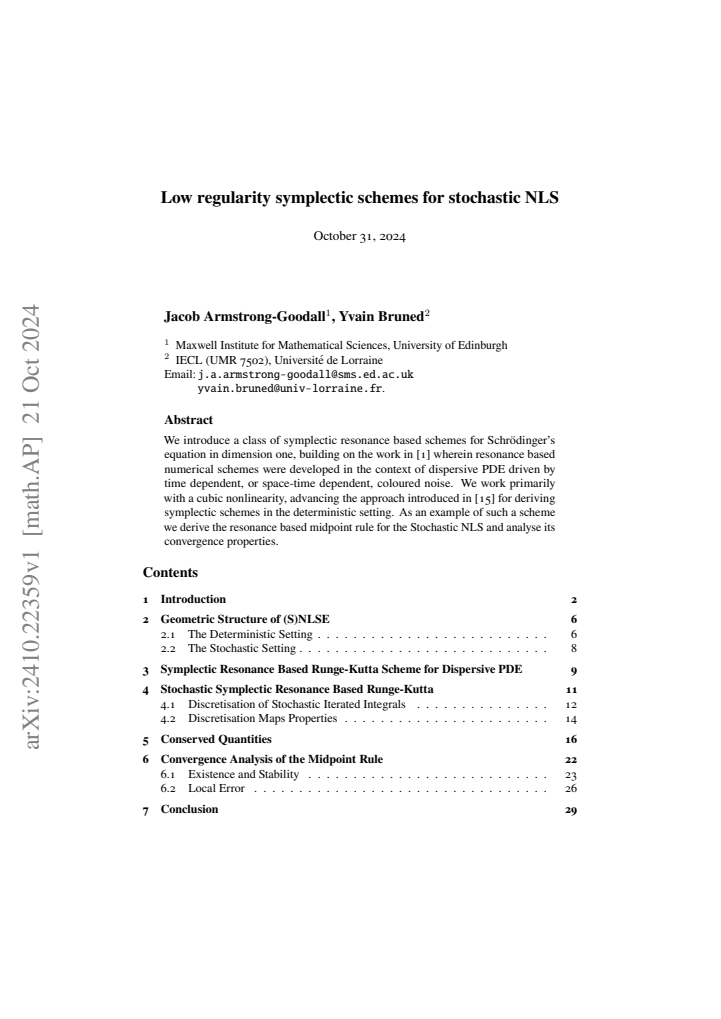 First page